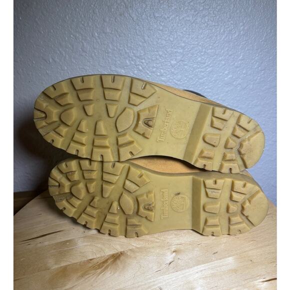 Womens Size 8.5M Nubuck Tan 6" Timberland Boots 10317 Ortholite WorkHiking Boots - Picture 7 of 9